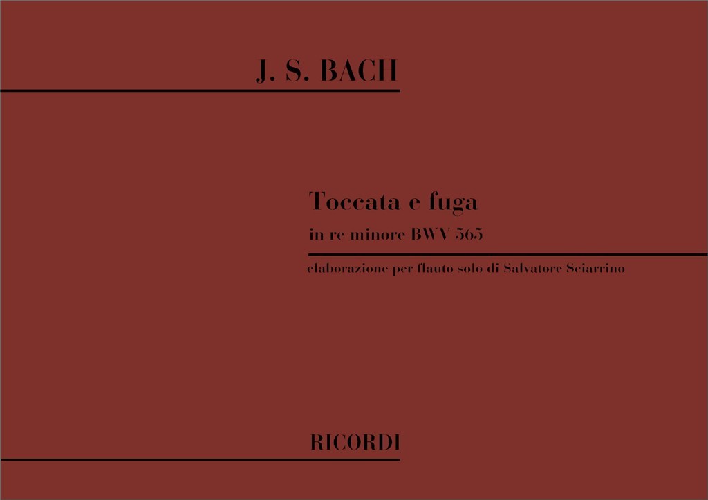 Toccata E Fuga In Re Min. Bwv 565